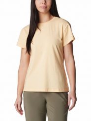 Columbia Koszulka sportowa "Sun Trek™" w kolorze beżowym rozmiar: M. Brązowe koszulki sportowe Columbia, bez wzorów, z materiału, bez ramiączek, outdoorowe. Za 57.20 zł.