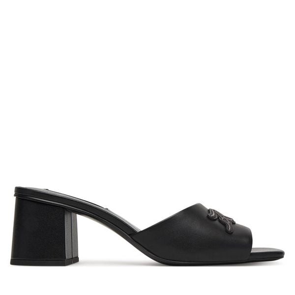 Klapki KARL LAGERFELD. Czarne klapki KARL LAGERFELD, bez wzorów, bez obcasa. Za 589.99 zł.