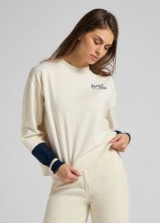 DAMSKA BLUZA LEE CUT & SEW RAGLAN SWS SHARK TOOTH L36UTXQB 112107925. Bluzy sportowe Lee, l, bez wzorów, bez kaptura. W wyprzedaży za 49.99 zł.