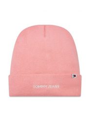Tommy Jeans Czapka Tjw Linear Logo Beanie AW0AW15843 Różowy. Czerwone czapki Tommy Jeans, bez wzorów, z jeansu. Za 169.99 zł.