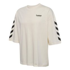 Oversized T-shirt Hummel Willy SW. Białe t-shirty Hummel, bez wzorów, bez kołnierzyka, bez ramiączek. Za 181.50 zł.
