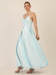 APART Sukienka w kolorze błękitnym rozmiar: 36. Niebieskie sukienki Apart, bez wzorów, bez kołnierzyka, bez ramiączek, maxi. Za 339.99 zł.