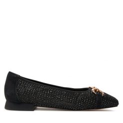 Baleriny Caprice. Czarne baleriny Caprice, bez wzorów, bez obcasa. Za 209.99 zł.