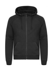 Clique Miami PRO Hoody Full Zip bluza z kapturem na zamek – Black. Czarne bluzy CLIQUE, m, bez wzorów, z bawełny, z kapturem. Za 216.96 zł.