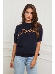 L'armoire de Suzette Sweter w kolorze granatowym rozmiar: 38/40. Niebieskie swetry L'armoire de Suzette, l, bez wzorów, z wełny, bez ramiączek. Za 145.45 zł.