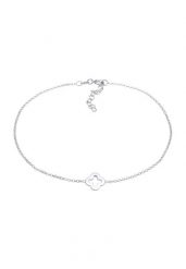 Elli Damska bransoletka na kostkę zawieszka koniczynka na szczęście ze srebra próby 925 Sterling Silver Bransoletki na nogę 1 ct Damski. Szare bransoletki Elli, srebrne. Za 168.99 zł.