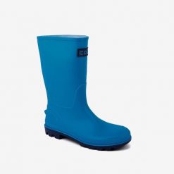 Damskie kalosze Coqui - wysokie, bezszwowe, antypoślizgowe. Niebieskie kalosze Coqui, bez wzorów, z materiału. Za 138.99 zł.