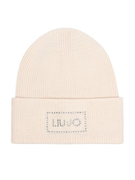 Liu Jo Czapka 2F6022 MA38S Kremowy. Białe czapki Liu Jo, bez wzorów, z poliesteru. Za 199.99 zł.
