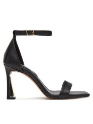 Aldo Sandały Rosali 13728098 Czarny. Czarne sandały Aldo, bez wzorów, ze skóry, bez obcasa, na szpilce, bez zapięcia. Za 369.99 zł.