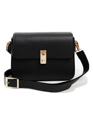 Lia Biassoni Skórzana torebka w kolorze czarnym - 22 x 16 x 7 cm rozmiar: onesize. Czarne torby na ramię Lia Biassoni, bez wzorów, z materiału, na ramię, bez dodatków. Za 298.67 zł.