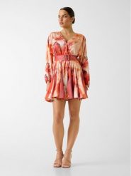 Marciano Guess Sukienka codzienna 181765 Pomarańczowy Classic Fit. Brązowe sukienki Marciano Guess, na co dzień, z aplikacjami, bez kołnierzyka, bez ramiączek, proste. Za 1,089.00 zł.