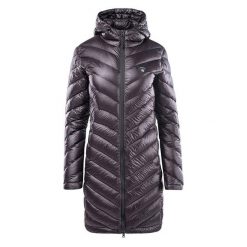 Pikowany Płaszcz Damski Larica. Czarne płaszcze IGUANA, s, bez wzorów, bez kaptura. Za 481.99 zł.