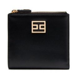 Mały Portfel Damski Elisabetta Franchi. Czarne portfele Elisabetta Franchi, bez wzorów. Za 679.99 zł.