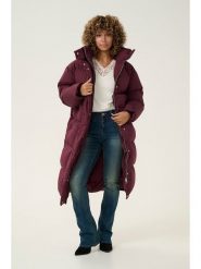 Kaffe Płaszcz zimowy w kolorze bordowym rozmiar: XL. Czerwone płaszcze Kaffe, na zimę, xl, bez wzorów, z puchu, bez kaptura. Za 253.54 zł.