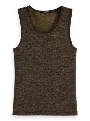 Scotch & Soda Top w kolorze oliwkowym rozmiar: XL. Zielone topy Scotch & Soda, xl, bez wzorów, z bawełny, bez kołnierzyka, bez ramiączek. Za 78.99 zł.