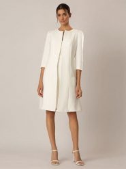 APART Płaszcz ślubny w kolorze białym rozmiar: 38. Białe płaszcze Apart, bez wzorów, bez kaptura. Za 284.82 zł.