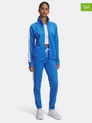 Under Armour 2-częściowy zestaw sportowy w kolorze niebieskim rozmiar: XL. Niebieskie kurtki sportowe Under Armour, xl, bez wzorów, z materiału, bez kaptura, outdoorowe. Za 169.67 zł.