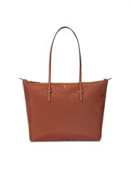 LAUREN RALPH LAUREN Torebka 431916737051 Brązowy. Brązowe shopper Lauren Ralph Lauren, bez wzorów, z materiału, bez dodatków. Za 639.99 zł.