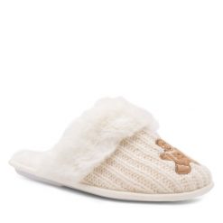 Kapcie Home & Relax. Brązowe obuwie domowe Home & Relax, bez wzorów, bez zapięcia. Za 59.99 zł.