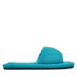 Kapcie Pangaia. Niebieskie obuwie domowe Pangaia, bez wzorów, bez zapięcia. Za 88.99 zł.