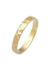 Elli Damska obrączka Basic Fine młotkowana Trend ze srebra próby 925 Sterling Silver Pierścionki 1 ct Damski. Szare pierścionki Elli, pozłacane. Za 245.64 zł.