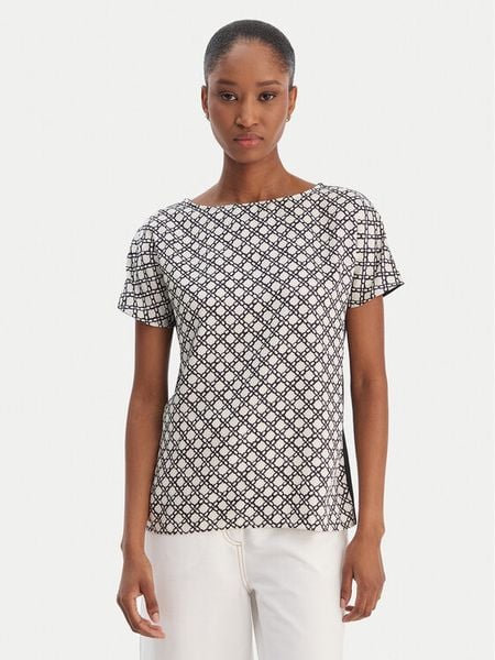 Marella Bluzka Sansa 2615111071 Czarny Regular Fit. Czarne bluzki Marella, bez wzorów, z syntetyku, bez kołnierzyka, bez ramiączek. Za 339.99 zł.