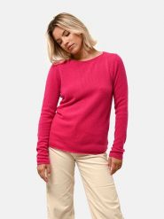 Just Cashmere Kaszmirowy sweter "Grace" w kolorze różowym rozmiar: XXL. Różowe swetry Just Cashmere, xxl, bez wzorów, z kaszmiru, bez ramiączek. Za 255.34 zł.