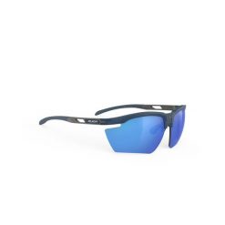 Okulary Rudy Project MAGNUS BLUE NAVY MATTE - Multilaser Blue. Brązowe okulary przeciwsłoneczne Rudy Project, bez wzorów, sportowe. W wyprzedaży za 782.00 zł.