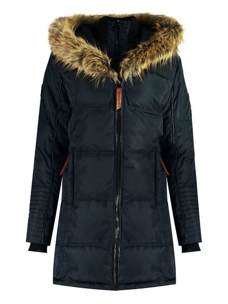 Canadian Peak Parka "Beauty" w kolorze granatowym rozmiar: L. Niebieskie parki Canadian Peak, l, z tkaniny, bez kaptura. Za 233.33 zł.