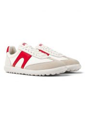 Camper Skórzane sneakersy w kolorze biało-czerwonym rozmiar: 41. Białe trampki Camper, bez wzorów, bez zapięcia. Za 293.95 zł.