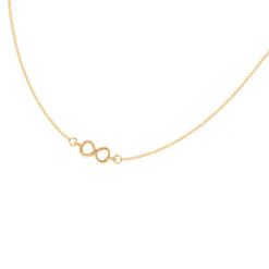 Naszyjnik z nieskończonością ze złota próby 585. Żółte naszyjniki Lilou, złote. Za 1,278.00 zł.