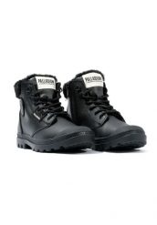 Buty do chodzenia damskie Palladium Pampa Hi. Czarne trekkingi Palladium, z gumy, trekkingowe. Za 698.00 zł.