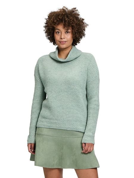 CARTOON Golf w kolorze błękitnym rozmiar: 44. Niebieskie golfy Cartoon, bez wzorów, ze splotem, bez ramiączek. Za 99.80 zł.