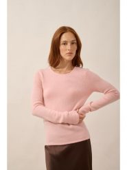 Just Cashmere Kaszmirowy sweter "Joyce" w kolorze jasnoróżowym rozmiar: XXL. Różowe swetry Just Cashmere, xxl, bez wzorów, z kaszmiru, bez ramiączek. Za 383.80 zł.
