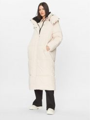 Calvin Klein Jeans Płaszcz zimowy J20J221888 Écru Oversize. Płaszcze Calvin Klein Jeans, na zimę, l, bez wzorów, z jeansu, bez kaptura. Za 1,049.00 zł.