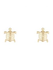 L instant d Or Złote kolczyki-wkrętki "Jolie Tortue" rozmiar: onesize. Żółte kolczyki L instant d Or, złote. Za 208.99 zł.