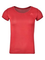 Odlo Koszulka sportowa "Infinity" w kolorze czerwonym rozmiar: S. Czerwone koszulki sportowe Odlo, bez wzorów, z materiału, bez ramiączek, outdoorowe. Za 66.00 zł.