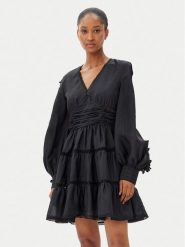 French Connection Sukienka koktajlowa 71YBE Czarny Regular Fit. Czarne sukienki French Connection, bez wzorów, z syntetyku, wizytowe, bez kołnierzyka, bez ramiączek. Za 509.99 zł.