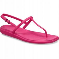 Japonki Dla Dorosłych Crocs Miami Thong Flip. Brązowe klapki Crocs, bez wzorów, z materiału, bez obcasa. Za 199.99 zł.