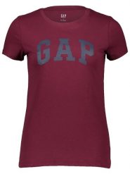 GAP Koszulka w kolorze bordowym rozmiar: XL. Czerwone bluzki GAP, xl, bez wzorów, z bawełny, bez kołnierzyka, bez ramiączek. Za 70.24 zł.