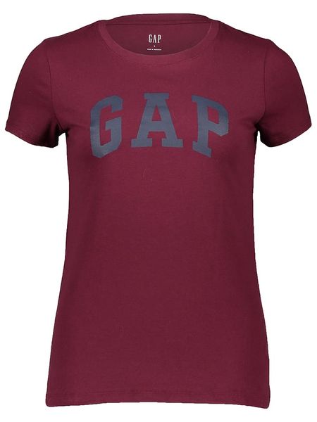 GAP Koszulka w kolorze bordowym rozmiar: XL. Czerwone bluzki GAP, xl, bez wzorów, z bawełny, bez kołnierzyka, bez ramiączek. Za 52.42 zł.