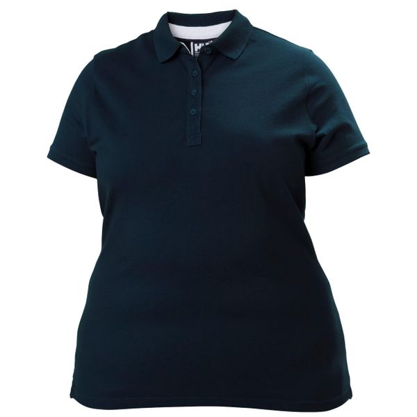 Damska koszulka polo Helly Hansen crew pique 2. Niebieskie bluzki Helly Hansen, xl, bez wzorów, bez kołnierzyka, bez ramiączek. Za 248.50 zł.
