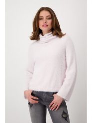 Monari Sweter w kolorze jasnoróżowym rozmiar: 40. Różowe swetry monari, bez wzorów, z bawełny, bez ramiączek. Za 140.53 zł.