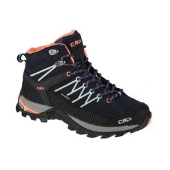 Buty trekkingowe damskie, Rigel Mid. Niebieskie trekkingi CMP, z materiału, trekkingowe. Za 399.99 zł.