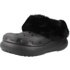 Sandały CROCS FUREVER CRUSH U Czarny. Czarne sandały Crocs, bez wzorów, z materiału, bez obcasa, bez zapięcia. Za 265.99 zł.