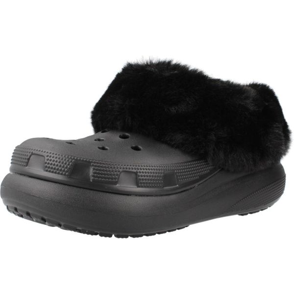 Sandały CROCS FUREVER CRUSH U Czarny. Czarne sandały Crocs, bez wzorów, z materiału, bez obcasa, bez zapięcia. Za 189.99 zł.