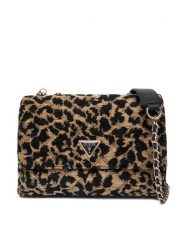 Guess Torebka Giully II HWLG96 73200 Beżowy. Brązowe torebki klasyczne Guess, z aplikacjami, z materiału, bez dodatków. Za 589.99 zł.