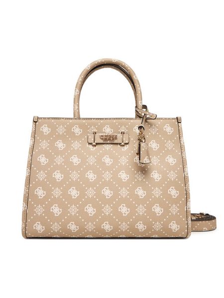 Guess Torebka Silia HWGP98 90220 Beżowy. Brązowe torebki klasyczne Guess, z aplikacjami, ze skóry, bez dodatków. Za 519.99 zł.