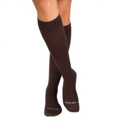 Długie skarpety uciskowe 3/4 z wełny merynosów brązowe. Brązowe skarpety OEM, bez wzorów, z wełny. W wyprzedaży za 92.32 zł.
