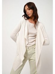 AUTHENTIC CASHMERE Kaszmirowy kardigan "Chesery" w kolorze kremowym rozmiar: S. Brązowe kardigany AUTHENTIC CASHMERE, s, bez wzorów, z kaszmiru. Za 478.99 zł.